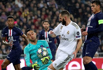 Keylor Navas y Benzema brillaron en el Real Madrid-PSG. |  EFE