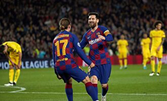 Messi regaló el tercer tanto a Griezmann |  EFE