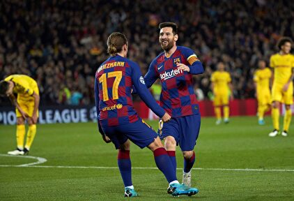 Messi regaló el tercer tanto a Griezmann |  EFE