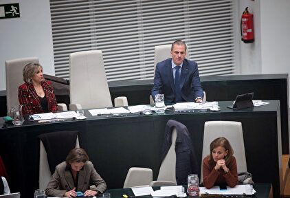 Javier Ortega Smith durante el pleno de este miércoles. |  EFE