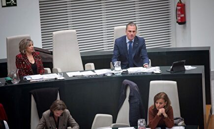 Javier Ortega Smith durante el pleno de este miércoles. |  EFE