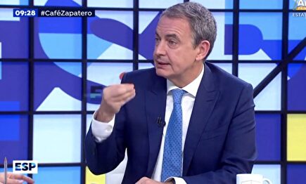 José Luis Rodríguez Zapatero en Antena 3 |  Twitter Espejo Público