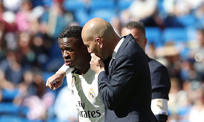 Zidane y Vinicius. |  EFE