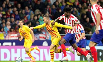 Arthur en el Atlético-Barcelona liguero. | EFE