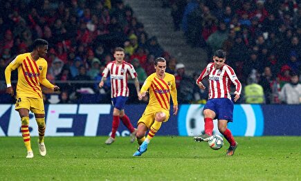 Griezmann en su vuelta al Metropolitano. | EFE