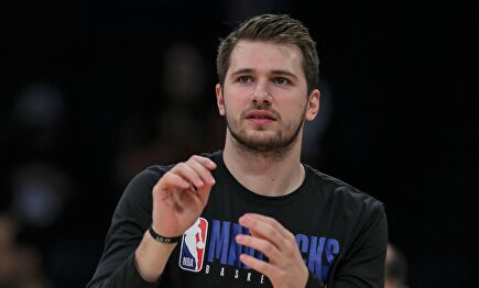 Luka Doncic, en el calentamiento de un partido con los Dallas Mavericks. |  Cordon Press