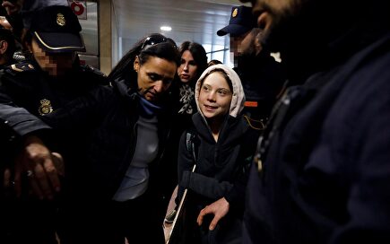 El circo de la llegada de Greta Thunberg a Madrid