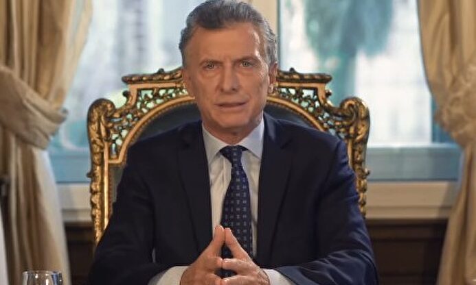 Macri, en su mensaje de este jueves. |  Imagen TV