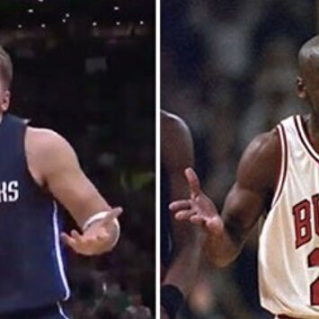 Doncic y Jordan. |  Montaje