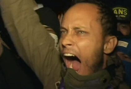 Óscar Pérez, en una de sus últimas apariciones públicas |  Imagen de vídeo