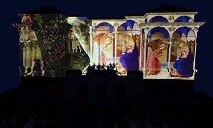 Vídeo mapping sobre el Museo del Prado