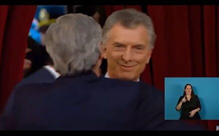 El saludo de Mauricio Macri a Cristina Fernández de Kirchner