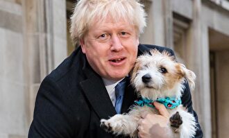 Boris Johnson tras ir a votar |  EFE