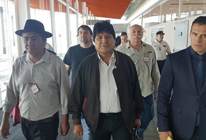 Evo Morales, a su llegada a Argentina. |  EFE