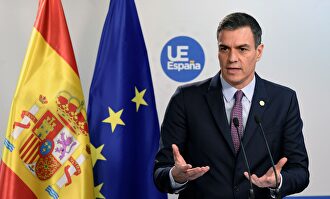 Rueda de prensa de Pedro Sánchez desde Bruselas. |  EFE