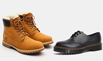 Las botas Timberland y un zapato de Dr.Martens |  LD