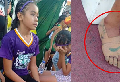 La niña que gana tres oros tras correr sin zapatillas 