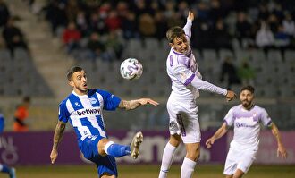 Lance del Real Jaén-Alavés en el Nuevo Estadio de La Victoria. |  EFE