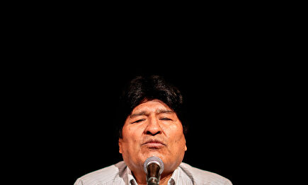 Evo Morales, en una rueda de prensa en Argentina. |  EFE