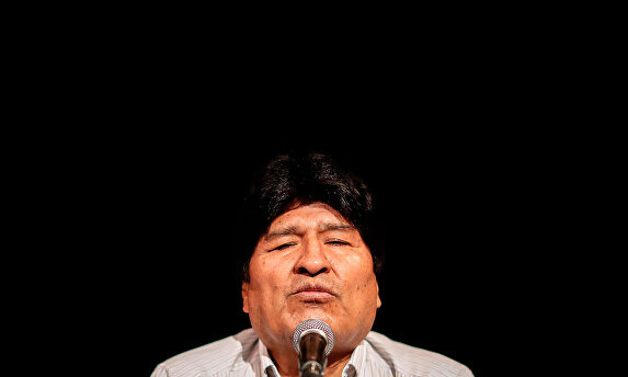 Evo Morales, en una rueda de prensa en Argentina. |  EFE