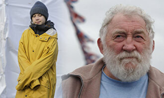 Greta Thunberg y David Bellamy |  Cordon Press