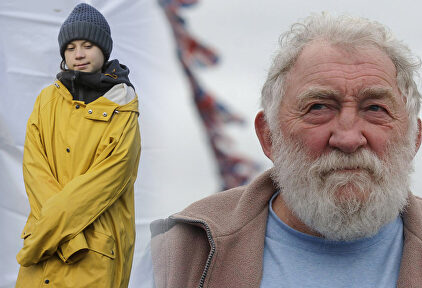 Greta Thunberg y David Bellamy |  Cordon Press