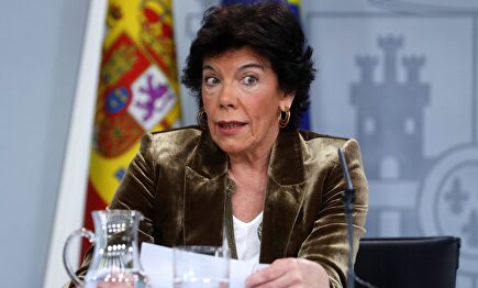 Celaá, en rueda de prensa tras el Consejo de Ministros. | EFE