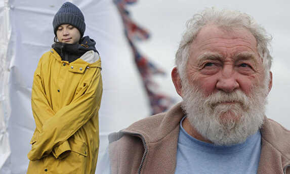 Greta Thunberg y David Bellamy |  Cordon Press