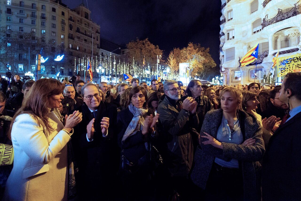 Los separatistas celebran la sentencia del TJUE. |  EFE