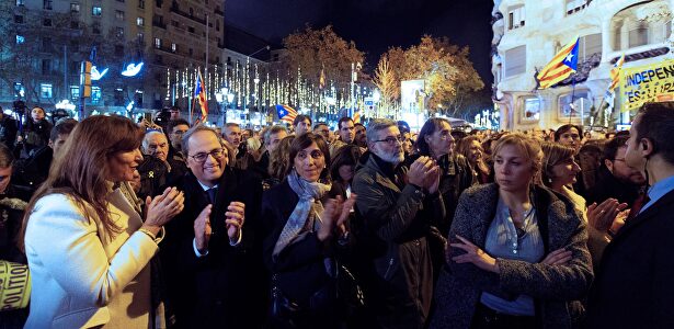 Los separatistas celebran la sentencia del TJUE. |  EFE