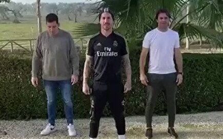 Se hará viral: el nuevo baile del 'tubo de escape' de Sergio Ramos