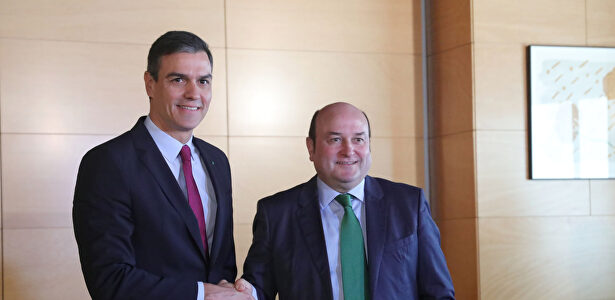 Pedro Sánchez y Andoni Ortuzar en imagen de archivo | Jesús Hellín (Europa Press)