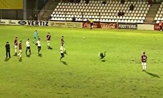 Surrealista imagen la que se vio en el S Gal |  Captura