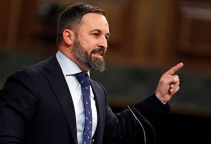 Santiago Abascal hoy en el Congreso |  EFE