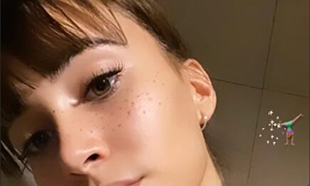 Aitana con el filtro 'pecas' |  Instagram