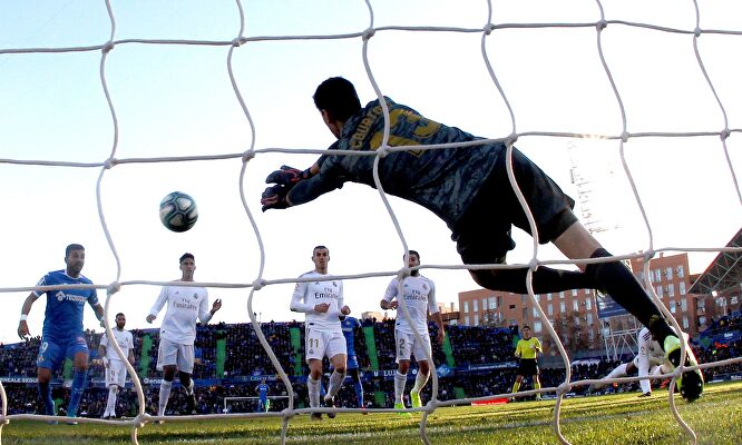 Courtois salvó al Madrid en Getafe |  EFE
