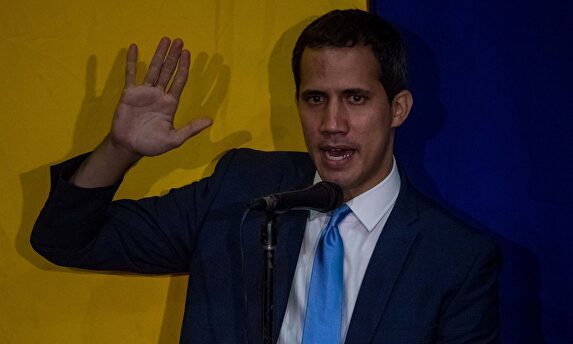 Juramentación de Juan Guaidó. |  EFE