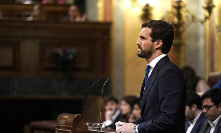 Pablo Casado este martes. |  David Mudarra.