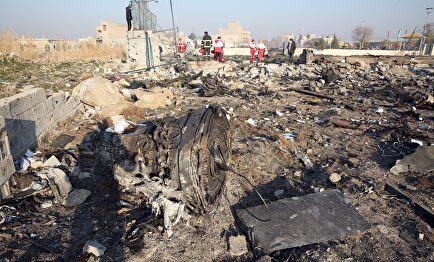 Los restos del avión ucraniano. |  EFE