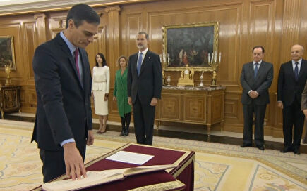 Palabra de Sánchez: "Prometo lealtad al Rey y guardar y hacer guardar la Constitución"