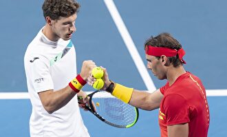 Pablo Carreño y Rafa Nadal en Australia. |  EFE