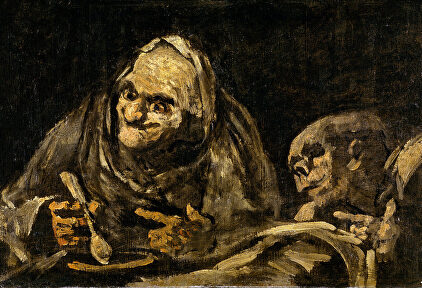 'Dos viejos comiendo sopa', de Goya |  Wikipedia