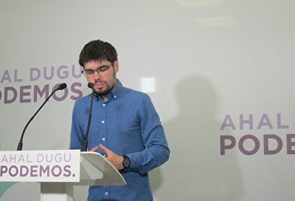 Lander Martínez, líder de Podemos en el País Vasco. |  Europa Press