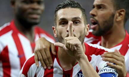 Koke celebra un gol con el Atlético de Madrid. | EFE/Archivo