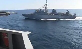 Imagen difundida por la Quinta Flota de EEUU. |  @US5thFleet