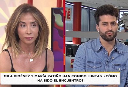 La presentadora dejó descolocado a su compañero |  Mediaset