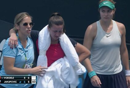 El humo de los incendios en Australia deja sin respiración a la tenista Jakupovic 