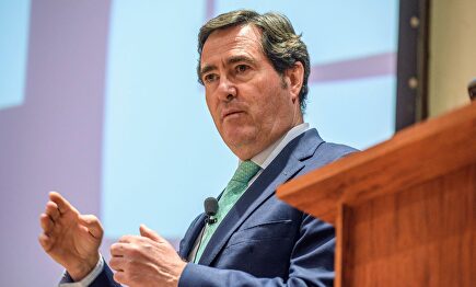 El presidente de la patronal española CEOE, Antonio Garamendi |  EFE