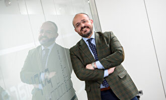 Alejandro Fernández, fotografiado en la sede del PP en Madrid. |  David Alonso Rincón