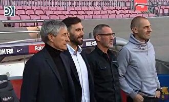 Quique Setién es presentado como nuevo entrenador del FC Barcelona